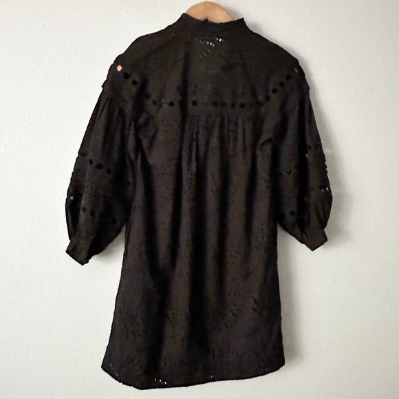 Diane Von Furstenberg Nicolette Broderie Anglaise Cotton Mini Dress Size XXS - Picture 11 of 16